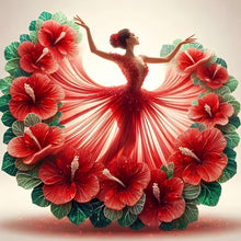 Load image into Gallery viewer, Beautiful Skirt Girl-Full Round Diamond Painting-40x40cm
