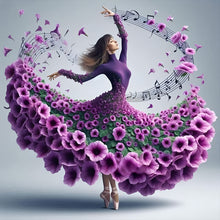 Load image into Gallery viewer, Beautiful Skirt Girl-Full Round Diamond Painting-40x40cm
