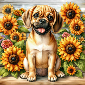 Teddy-Full Round Diamond Painting-40x40cm