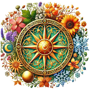 Magic Witch-Full Round Diamond Painting-40x40cm