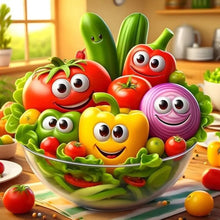 Load image into Gallery viewer, Big Eyes Fruit-Full Round Diamond Painting-40x40cm
