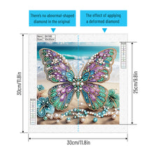 Load image into Gallery viewer, Beach Butterfly-Partial Special Diamond Painting-30x30cm

