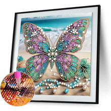 Load image into Gallery viewer, Beach Butterfly-Partial Special Diamond Painting-30x30cm
