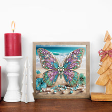 Load image into Gallery viewer, Beach Butterfly-Partial Special Diamond Painting-30x30cm
