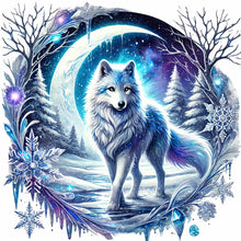Load image into Gallery viewer, Wolf-Full Round Diamond Painting-30x30cm
