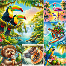 Load image into Gallery viewer, Bird-Full Round Diamond Painting-30x30cm
