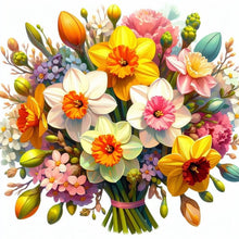 Load image into Gallery viewer, Bouquet-Full Round Diamond Painting-30x30cm
