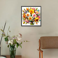Load image into Gallery viewer, Bouquet-Full Round Diamond Painting-30x30cm
