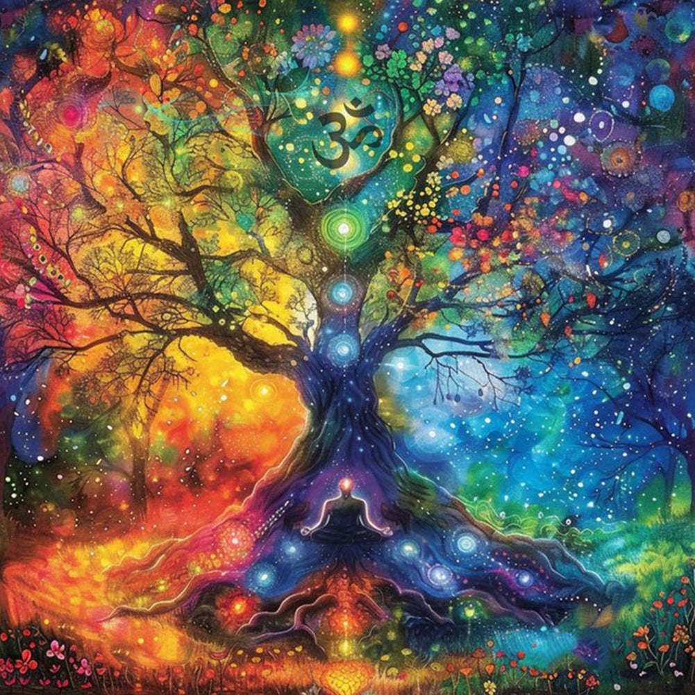 Tree Of Life-Full Round Diamond Painting-30x30cm