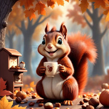 Load image into Gallery viewer, Squirrel-Full Round Diamond Painting-30x30cm
