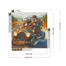 Load image into Gallery viewer, Grandpa and grandma traveling-Full Round Diamond Painting-40x40cm
