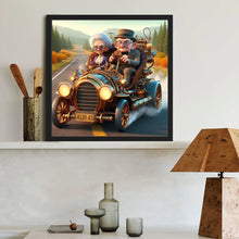 Load image into Gallery viewer, Grandpa and grandma traveling-Full Round Diamond Painting-40x40cm
