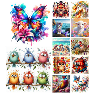 Animal-Full Round Diamond Painting-30x30cm