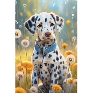 Dalmatian-Full Round Diamond Painting-40x60cm-Large Size