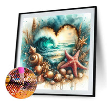 Load image into Gallery viewer, Seaside Starfish-Full Round Diamond Painting-30x30cm
