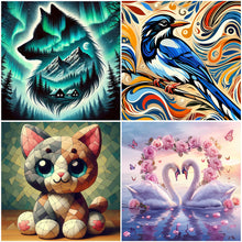 Load image into Gallery viewer, Wolf-Full Round Diamond Painting-40x40cm
