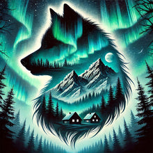 Load image into Gallery viewer, Wolf-Full Round Diamond Painting-40x40cm
