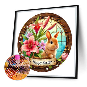 Easter Bunny-Full Round Diamond Painting-30x30cm