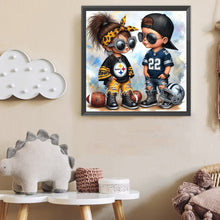 Load image into Gallery viewer, Girl-Full Round Diamond Painting-40x40cm
