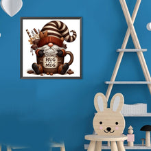 Load image into Gallery viewer, Coffee Bean Gnome-Full Round Diamond Painting-30x30cm
