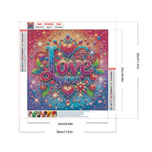 Load image into Gallery viewer, Love-Full Round Diamond Painting-30x30cm
