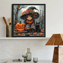 Load image into Gallery viewer, Girl-Full Round Diamond Painting-40x40cm
