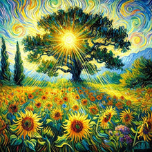 Load image into Gallery viewer, Lavender Field-Full Round Diamond Painting-40x40cm
