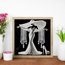 Load image into Gallery viewer, Elegant Lady-Partial Special Diamond Painting-30x30cm
