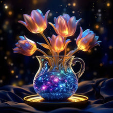 Load image into Gallery viewer, Luminous Rose-Full Round Diamond Painting-30x30cm
