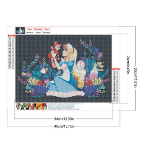 Cartoon-Full Round Diamond Painting-40x30cm