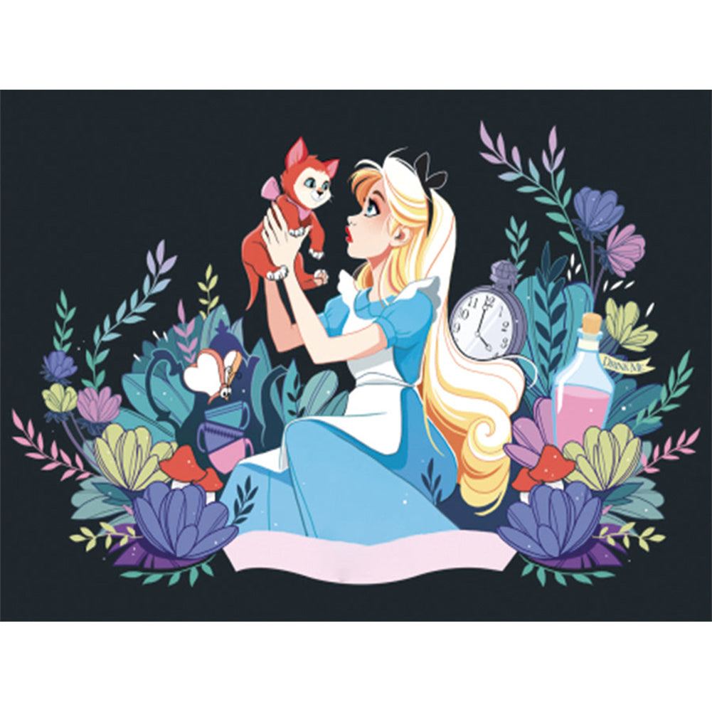 Cartoon-Full Round Diamond Painting-40x30cm