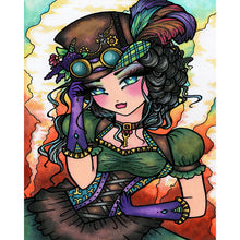 Load image into Gallery viewer, Girl-Full Round Diamond Painting-40x50cm
