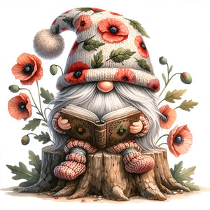 Gnome-Full Round Diamond Painting-30x30cm