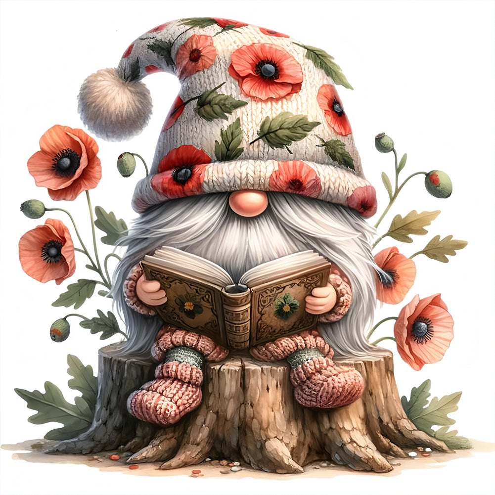 Gnome-Full Round Diamond Painting-30x30cm
