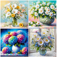 Load image into Gallery viewer, Hydrangea-Full Round Diamond Painting-30x30cm
