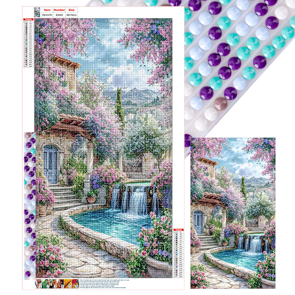 Landscape-Full Round Diamond Painting-40x70cm-Large Size