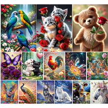 Load image into Gallery viewer, Bear-Full Round Diamond Painting-30x40cm
