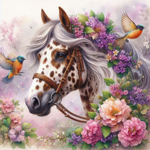 Load image into Gallery viewer, Horse-Full Round Diamond Painting-40x40cm
