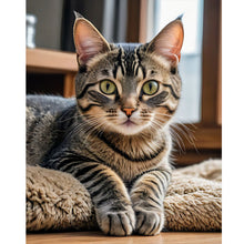 Load image into Gallery viewer, Cat-Full Round Diamond Painting-40x50cm
