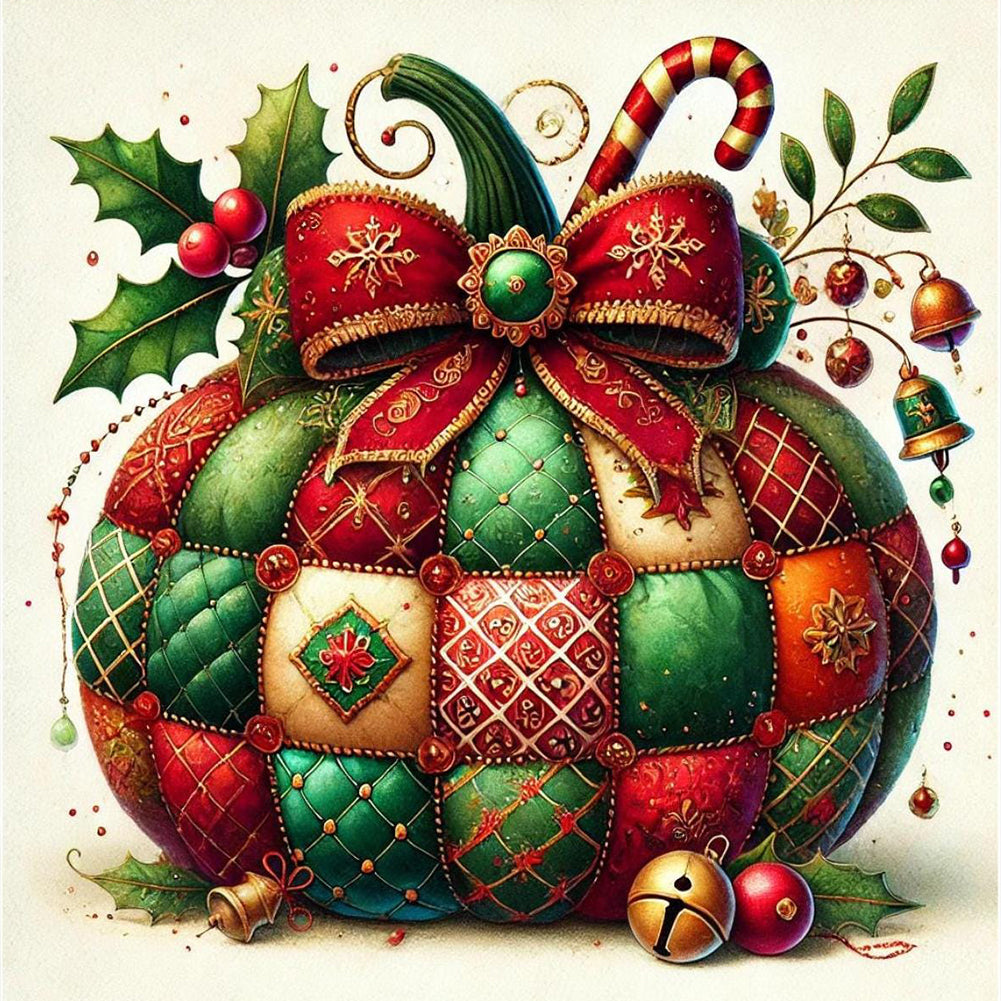 Colorful Pumpkin-Full Round Diamond Painting-40x40cm