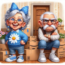 Load image into Gallery viewer, Old People-Full Round Diamond Painting-40x40cm
