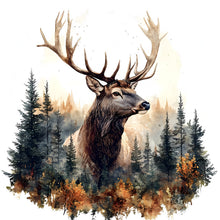 Load image into Gallery viewer, Deer-Full Round Diamond Painting-30x30cm
