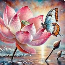 Load image into Gallery viewer, Butterfly-Full Round Diamond Painting-30x30cm
