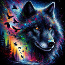 Load image into Gallery viewer, Wolf-Full Round Diamond Painting-40x40cm
