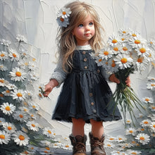Load image into Gallery viewer, Girl-Full Round Diamond Painting-40x40cm
