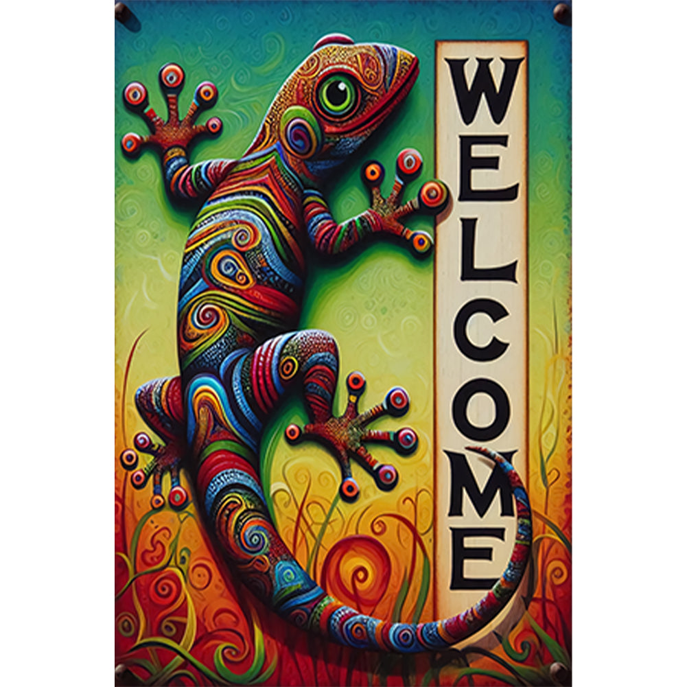 Lizard-Full Round Diamond Painting-30x45cm