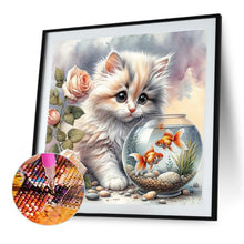 Load image into Gallery viewer, Cute Kitten-Full Round Diamond Painting-30x30cm
