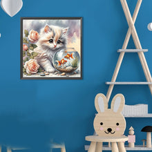 Load image into Gallery viewer, Cute Kitten-Full Round Diamond Painting-30x30cm
