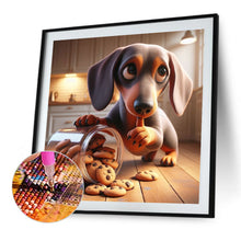 Load image into Gallery viewer, Dog Spilling Biscuits-Full Round Diamond Painting-40x40cm
