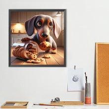 Load image into Gallery viewer, Dog Spilling Biscuits-Full Round Diamond Painting-40x40cm
